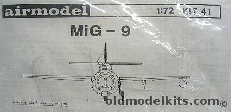 Airmodel 1/72 Mig-9, 41 plastic model kit